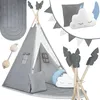 Nukido NK-406 Dětské teepee - šedé Náhled obrázku produktu 2
