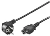 Kątowy kabel sieciowy (styk uziemiający), 1,8 m, czarny Podgląd zdjęcia produktu 1