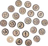 24 Ziffern Holzklebstoffe MDF Adventskalender Ø 3,5 cm - Produktbild-Vorschau 1