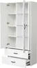 Merax Vitrinenschrank, H 182 x B 59,5 x T 35 cm, Weiß, Produktbild-Vorschau 6