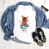 Mr. & Mrs. Panda Größe XL T-Shirt Maus Kekse - Weiß - Produktbild-Vorschau 2