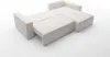Ecksofa Schlafsofa Sofa CONOR PREMIUM Stoff Poso Hellgrau Produktbild-Vorschau 2