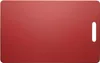 A red cutting board with a handle hole is shown against a white background. Anteprima dell’immagine prodotto