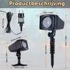 3D-Halloween-Projektor, rotes Spinnennetz, LED, wasserdicht, Timer Productafbeelding-voorbeeld