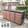 Mülltonnenbox 4er Holzdekor, 120L bis 240L, für Vier Produktbild-Vorschau 6