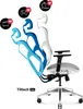A chair with multiple backrest positions shown. Produktbild-Vorschau