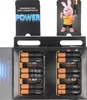 A package of Duracell Optimum AAA batteries, showing the batteries inside and marketing materials. Produktbild-Vorschau