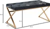 A bench with dimensions indicated by measurement lines and text. Anteprima dell’immagine prodotto
