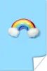 MuchoWow® Poster Ein Regenbogen aus flauschigen Wolken Produktbild-Vorschau 1