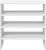 vidaXL Portascarpe 2 pezzi impilabili bianco 60x30x30,5 cm Anteprima dell’immagine prodotto 4