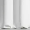 A close-up view of white fabric, likely a curtain, showing folds and texture. Produktbild-Vorschau