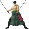 A figurine of the anime character Roronoa Zoro from One Piece, posed with three swords. Náhled obrázku produktu