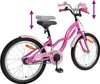 vidaXL Kinderfahrrad 20 Zoll für 6-11 Jahre alt Dunkelrosa Produktbild-Vorschau 6