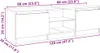 Mobile TV con luci LED bianco 120x30x35,5 cm Anteprima dell’immagine prodotto 4