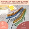 Lot de 6 pailles en verre Bremermann, 15 cm de long, Voir les images du produit 5