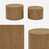 sweeek - 2er-Set runde Couchtische mit Eichenholz-Look - Produktbild-Vorschau 5