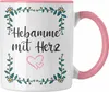 Trendation - Hebamme mit Herz Tasse mit Spruch Geschenk Produktbild-Vorschau 1
