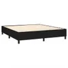 vidaXL Boxspringbettgestell Schwarz 160x200 cm Stoff Produktbild-Vorschau 3