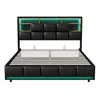 INONEFT Polsterbett 140x200cm mit LED und USB, Doppelbett, Produktbild-Vorschau 10