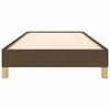 vidaXL Bettgestell Dunkelbraun 90x190 cm Stoff - Produktbild-Vorschau 5
