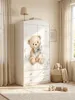 Armadio per bambini grande, bianco, con cassetti e asta Anteprima dell’immagine prodotto 6
