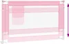 vidaXL Chránič postele pro batolata růžový 120x25 cm Látka Náhled obrázku produktu 6