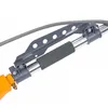 A close-up view of a part of a tool, showing a handle and a support bracket. Produktbild-Vorschau