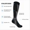 3 Paare Kompressionsstrümpfe Einfarbig Schwarz L-XL, Produktbild-Vorschau 9