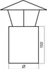 Ø 180 mm Ofenrohr Regenhaube, Schwarz Produktbild-Vorschau 7