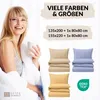Seersucker Bettwäsche 135x200 Streifen Creme Sommer Produktbild-Vorschau 6