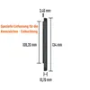 2 Stück Kennzeichenhalter kurz 46 cm Blau Chrom gebürstet Produktbild-Vorschau 4