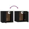 vidaXL TV Wandschrank Schwarz 40x34,5x40 cm - Produktbild-Vorschau 9