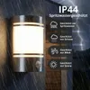 Grafner Design Edelstahl Wandlampe mit Bewegungsmelder und Produktbild-Vorschau 4