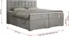 Boxspringbett 200x200 mit Bettkasten, Bett 200x200 mit Produktbild-Vorschau 6