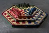 Schachspiel für drei Spieler (32x28cm) dreifarbig Produktbild-Vorschau 11