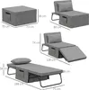 Łóżko składane HOMCOM 4 w 1 75 x 190 cm, łóżko dla Podgląd zdjęcia produktu 3