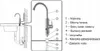 Diagram showing the installation of a faucet and water heater. Anteprima dell’immagine prodotto