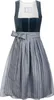 Edelnice Midi Dirndl Veronika Samt Petrol 44 Produktbild-Vorschau 1