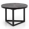 Couchtisch FineBuy Sofatisch 58x58x40 cm Massivholz Schwarz Produktbild-Vorschau 6