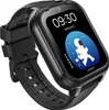 A black smartwatch with a colorful display showing an astronaut. Produktbild-Vorschau
