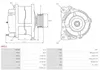 AS-PL A6015 Lichtmaschine Generator LiMa 90A 12V für TOYOTA Produktbild-Vorschau 5