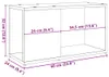 vidaXL Szafka pod telewizor Artisan dąb 60x24x32 cm Podgląd zdjęcia produktu 6