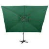 vidaXL Ombrello Ampel con ventilazione 400x300 cm Verde Anteprima dell’immagine prodotto 2