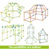 175Pcs DIY Bauen Kinder Zelt Höhle Set Geschenk Bausteine Produktbild-Vorschau 2