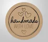 48x hochwertige Etiketten "Handmade with love " hohe Produktbild-Vorschau 2