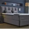 BIRDY  Bett Grau Boxspringbett mit Matratze 160x200 Produktbild-Vorschau 5