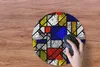 MuchoWow® Mauspad Mousepad Mondrian - Glasmalerei - Alte Produktbild-Vorschau 3