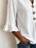 Blouse pour femmes ASKSA, en mousseline, style t-shirt, Voir les images du produit 4