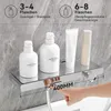 AURALUM Schwarzes Badewannenarmaturen-Set, Duschstange mit Produktbild-Vorschau 4