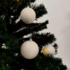 Weihnachtskugel mit Glitzer Ø6cm 24 Stück weiß Produktbild-Vorschau 4